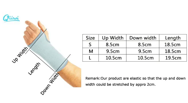 Qiiwi 1 шт. эластичная дышащая спортивная безопасная поддержка запястья strtchy joint brace Поддержка ладони тренировочный рукав бандаж для тренажерного зала протектор