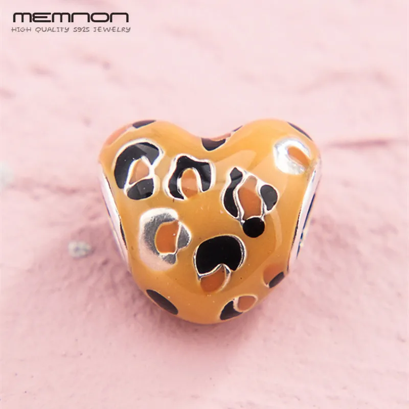

High Quality 2019 Summer Collection 925 Sterling Silver Spotted Heart Charms beads Fit DIY Bracelet Women Original fine Jewelry