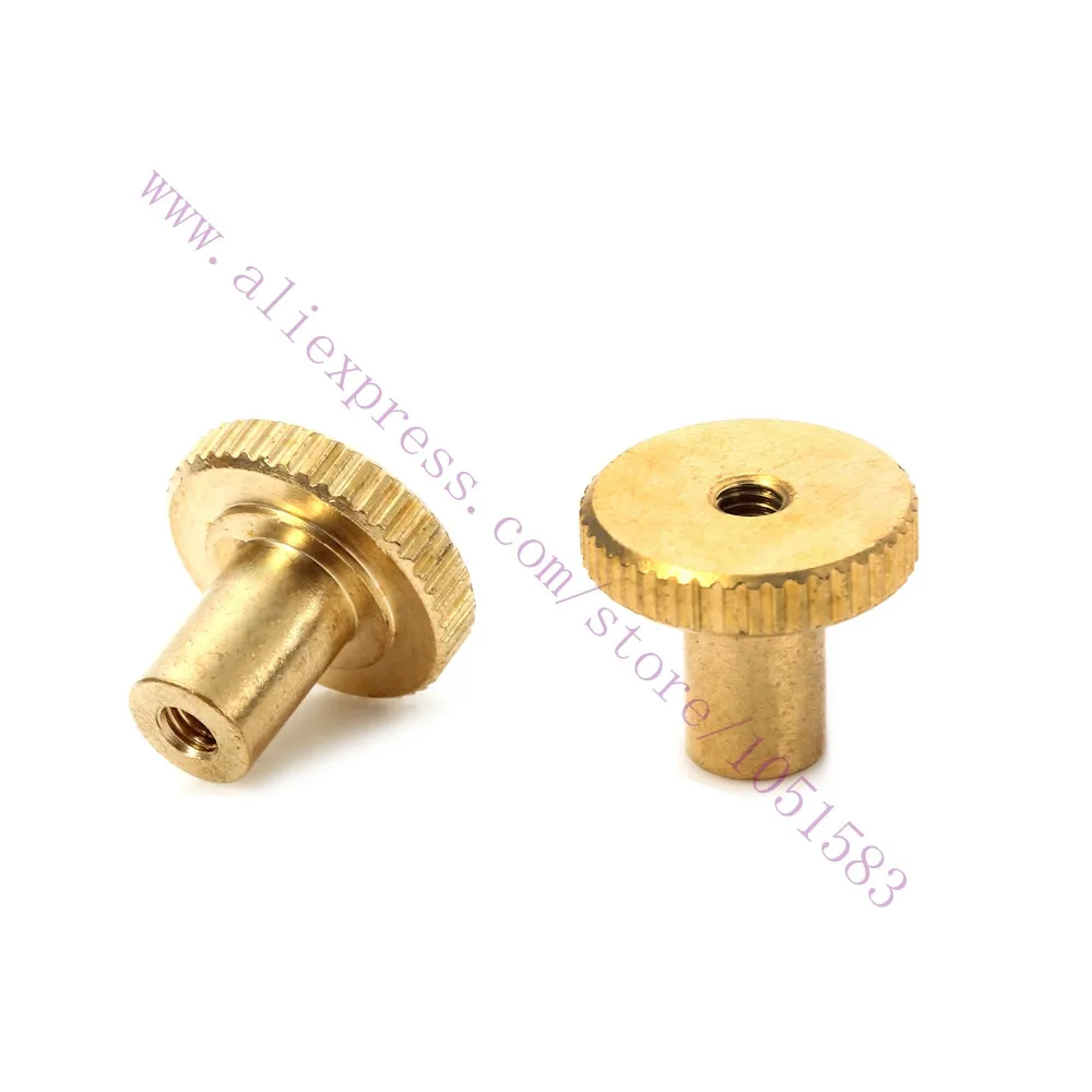 

10pcs Copper UM2 base plate M3 Knurled Nut platform Thumb screw UM2 Leveling Fixing Nut- Golden For Ultimaker2 3D Printer