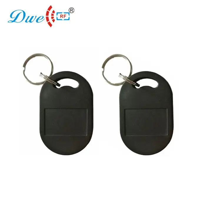DWE CC RF access control cards abs 100pcs rfid 125khz tk4100 waterproof  key tag rf id door keyfobs                             