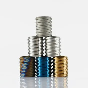 

1PC Titanium Alloy Knife Beads Lanyard Pendant Paracord Bracelet Rope Cord DIY Decorative Accessories EDC Multipurpose Pendant