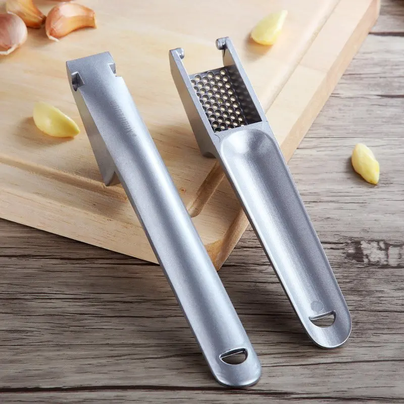 Portable Aluminum Alloy Manual Garlic Presse Squeeze Hand Garlic