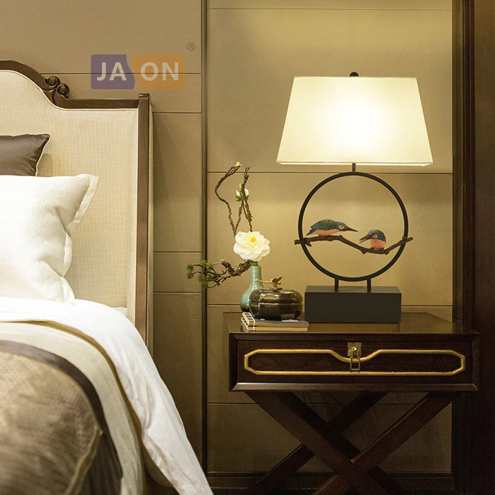 

led e27 Chinese Iron Ceramic Copper Fabric LED Lamp.LED Light.Table Lamp.Desk Lamp.LED Desk Lamp For Bedroom Foyer