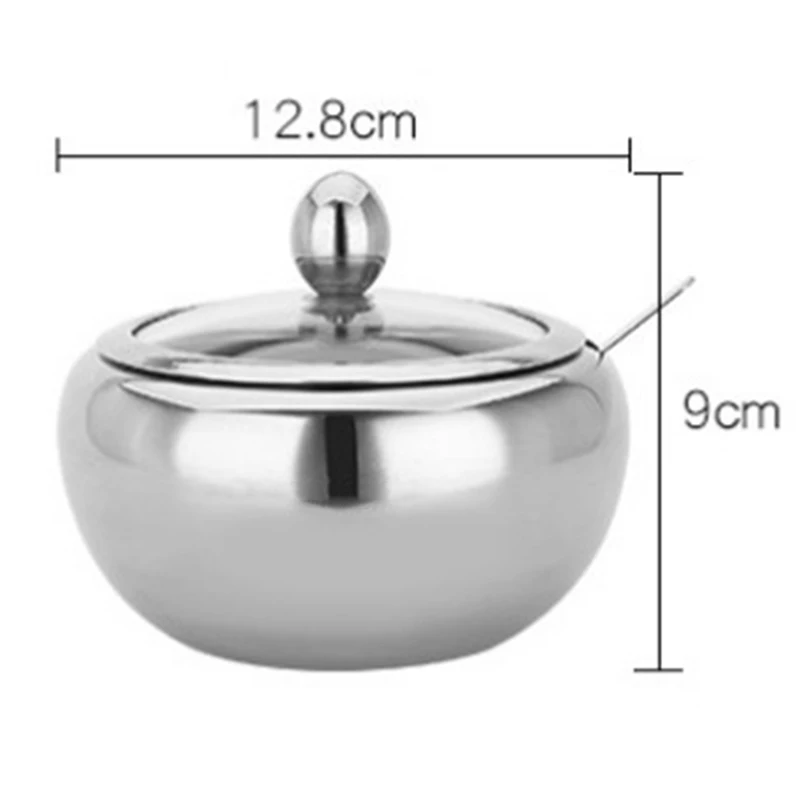 

Seasoning Box 304 Stainless Steel Visible Tank Cans Creative Kitchen Supplies With High Quality