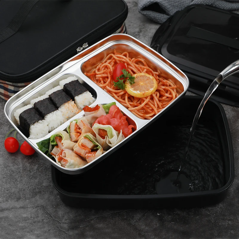 Sunhanny переносная коробка для ланча детей школы 304 из нержавеющей стали Bento Box