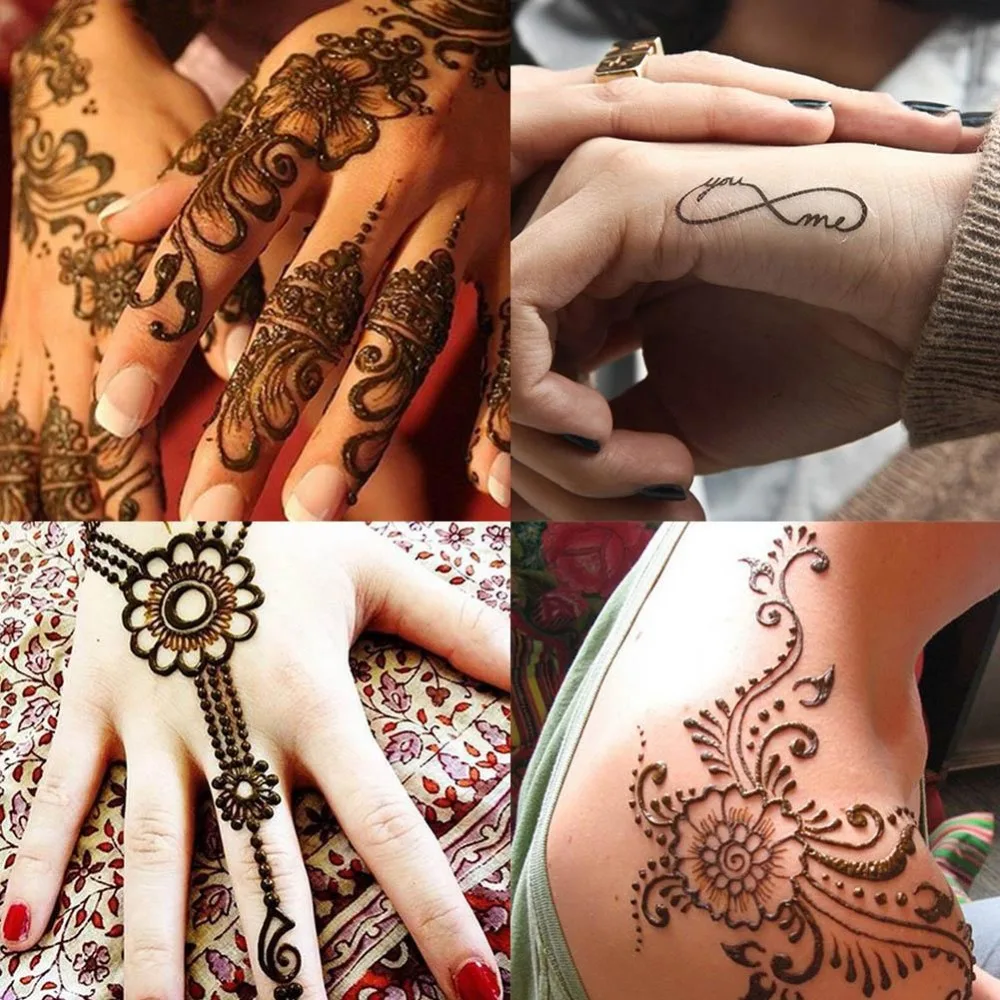 25 г Mehndi краска для тела черная хна конусы индийская Хна тату паста для Временной Татуировки боди-арт стикер