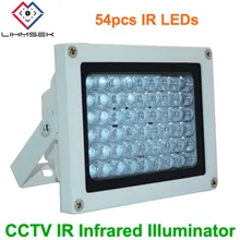 Lihmsek Открытый водонепроницаемый DC12V CCTV заполняющий свет 850nm 54 шт. ИК светодиоды ИК инфракрасный свет лампы ИК осветитель для камер безопасности