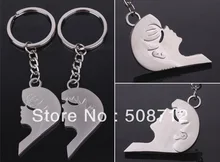 Free ship!!! 20pairs/lot “Intimate lovers” Lovely couple of key Chain keyring keyfob lover valentine gift