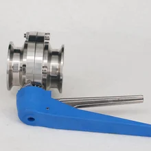 Подходит 51 мм Труба OD " Tri Clamp санитарный клапан-бабочка управление потоком Сжимаемый триггер Homebrew SUS 304 нержавеющая сталь