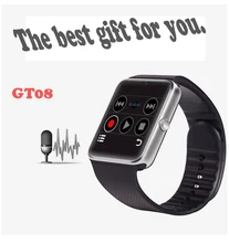 2016 tragbare geräte smart watch android bluetooth verbinden uhr armbanduhr unterstützung sim-karte telefon smartwatch gt08 f69