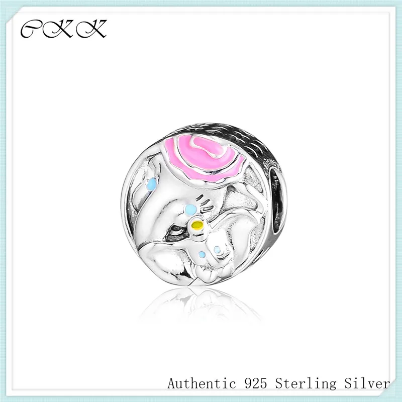 

Dumbo & Mrs Jumbo Charm Fit Pandora Bracelets 925 Sterling Silver beads for Jewelry Making DIY Silber 925 Schmuc Perles PF916