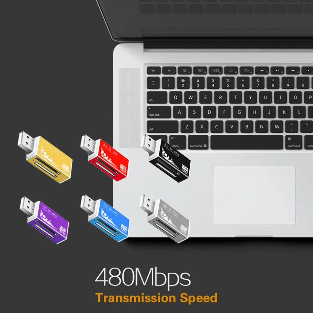 4 в 1 Micro USB 2 0 кардридер usb адаптер для SD карты TF M2 MMC MS PRO DUO кардридер|Картридеры| |