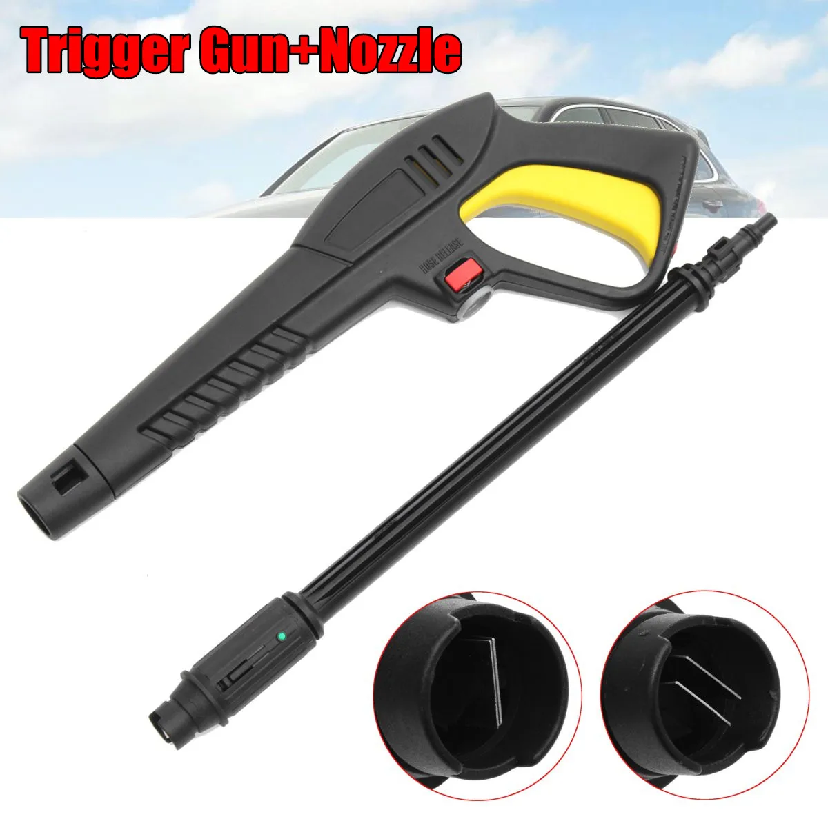 

Quick Connect Pressure Washer Trigger Gun & Variable Lance Nozzle For LAVOR For VAX