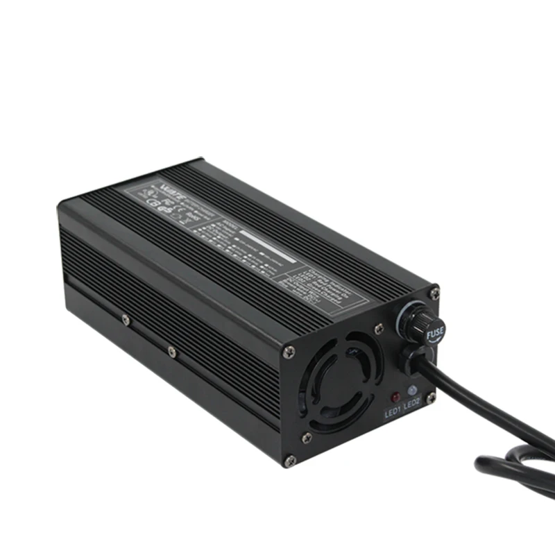 Carregador de Bateria Bicicleta de Alumínio Shell com Ventilador Carregador s 44.4 Li-ion Lipo - Limn2o4 Licoo2 e- 50.4 v 6a 12 - Image 4
