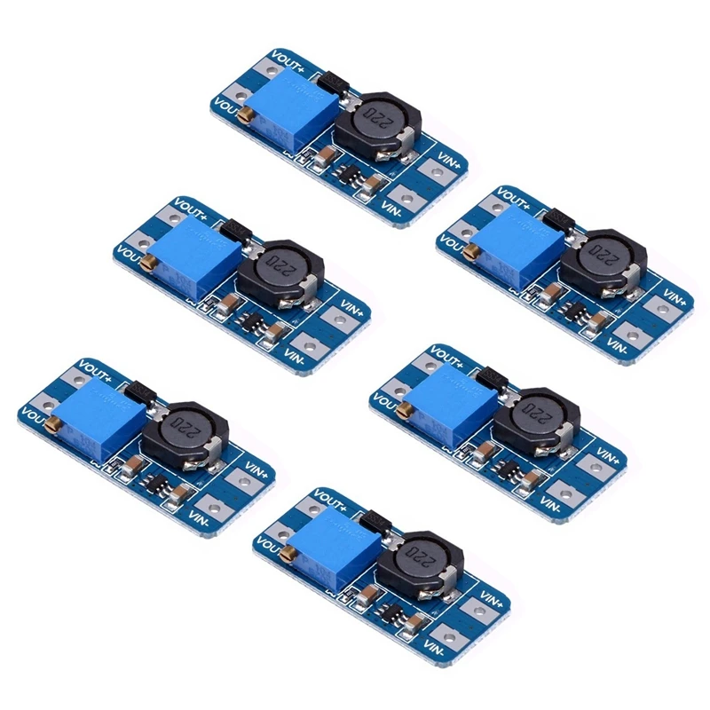 

6pcs MT3608 DC 2A Step Up Power Booster Module 2v-24v Boost Converter for Arduino #8