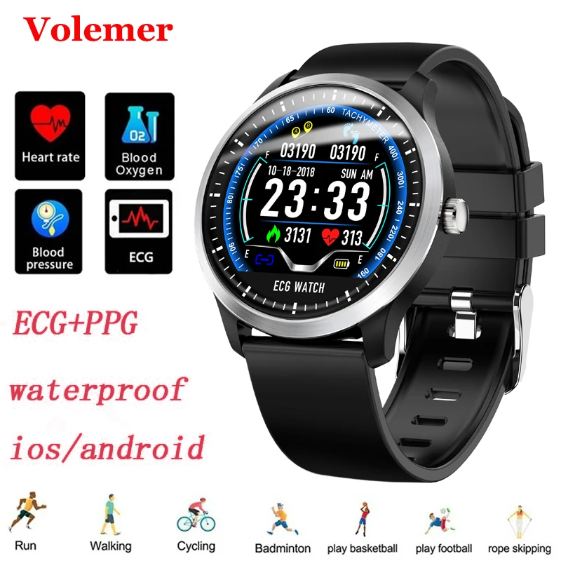 

Volemer Newest N58 Smart Watch With Ecg Ppg Display Heart Rate Sleep Monitor 3D UI Multi Sport Fitness Tracker Smart Wristband