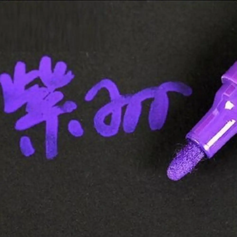 1 шт. водонепроницаемый автомобильный колесо шины маслянистый реставрационный карандаш для авто краска ing Mark Ручка Авто Резиновые Шины протектора CD металлическая Перманентная Краска Маркер - Цвет: purple
