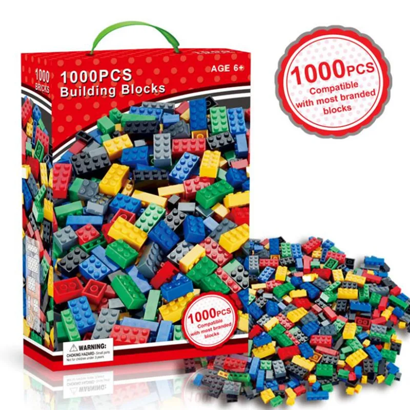 

1000pcs Big Size Bricks Set City DIY Creative Bricks Toy Educational Building Block Brick Brinquedos Toys for Children Gift