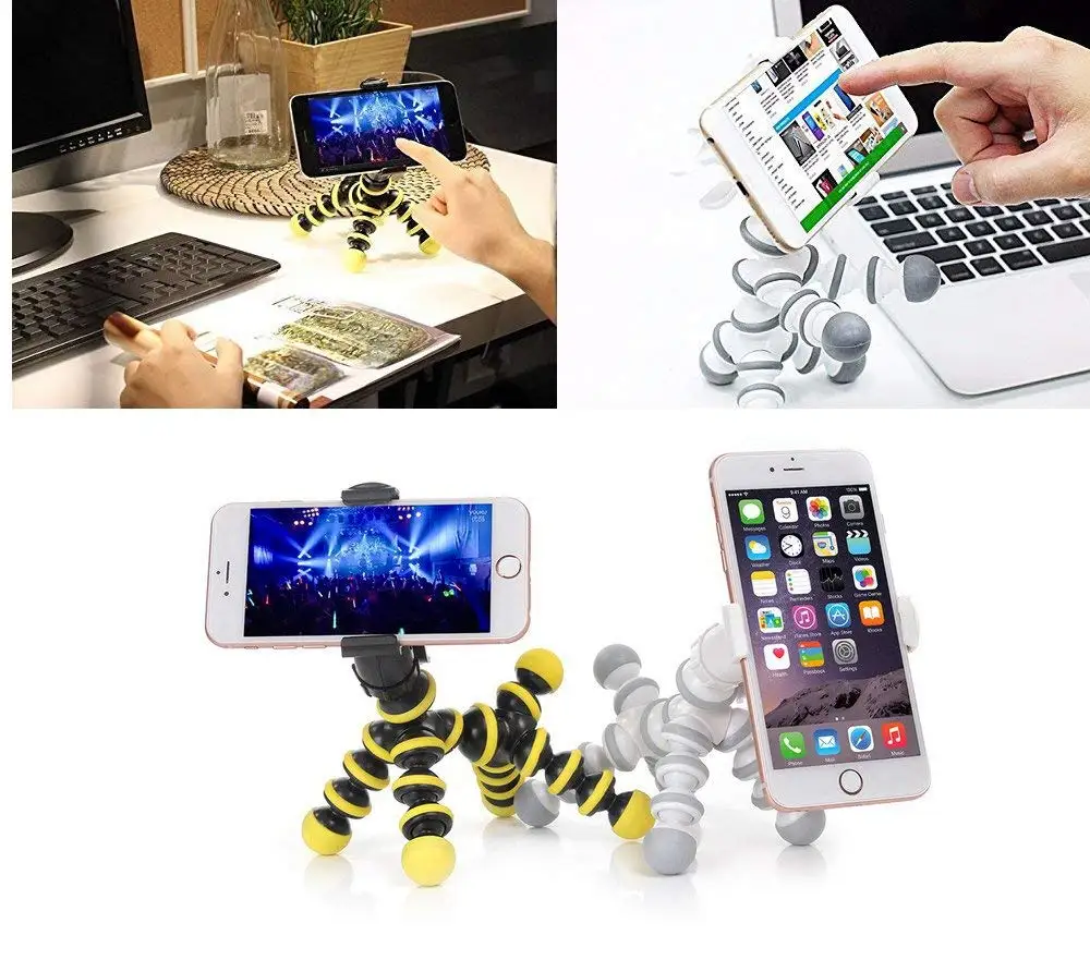  Universal Desk Phone Horse Holder Table Stand 360 Degree Lazy Mobile Flexible Stand Table Clip Brac
