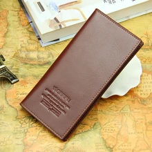 Мужской длинный клатч из искусственной кожи, кошелек для деловых мужчин, держатель для карт, кошелек, коричневый, черный, мужской модный Карманный Кошелек, сумочка для монет, кошелек, кошелек