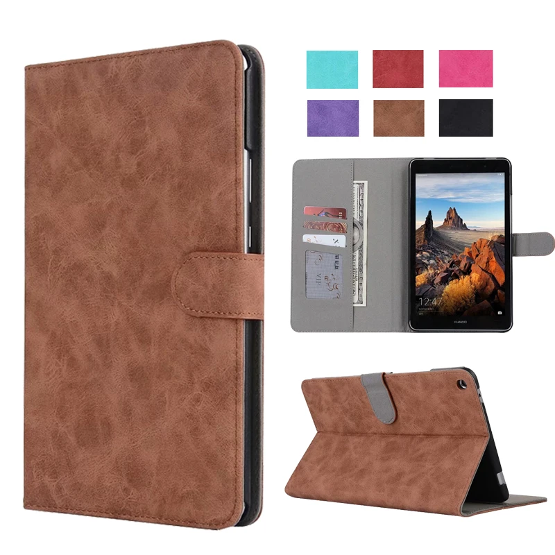 

Retro PU leather folio stand cover case for Huawei MediaPad T3 8.0 KOB-L09 KOB-W09 for 8'' Tablet PC for Honor Play Pad 2 8.0