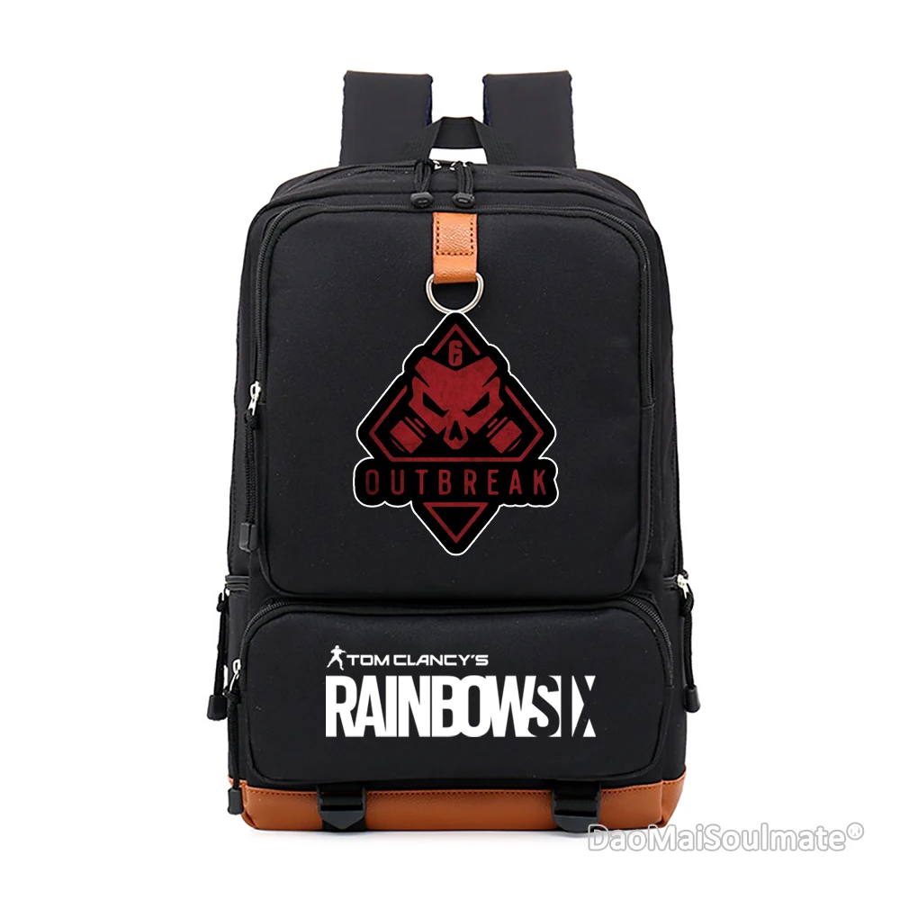 5 Rainbow Six Seige, мужские большие черные рюкзаки для студентов, школьные сумки для ноутбуков, студенческий рюкзак для мальчиков, сумка для игр для мальчиков, Mochila Escolar - Цвет: 5