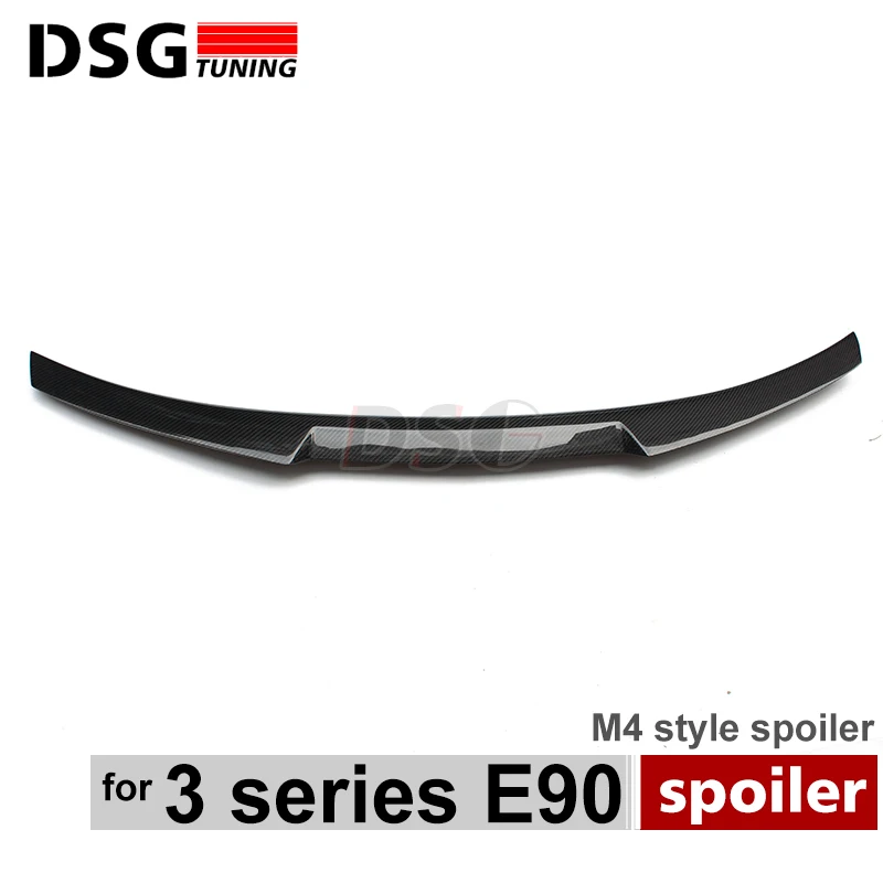 

M4 style carbon fiber rear trunk spoiler car wing for bmw 3 series E90 and E90 M3 4-door sedan 2005 - 2011
