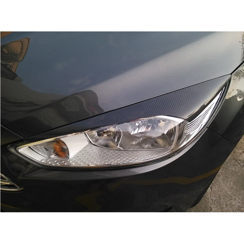 

for 2015 up Ford focus Carbon Fiber Headlight Eyebrows Eyelids Cover