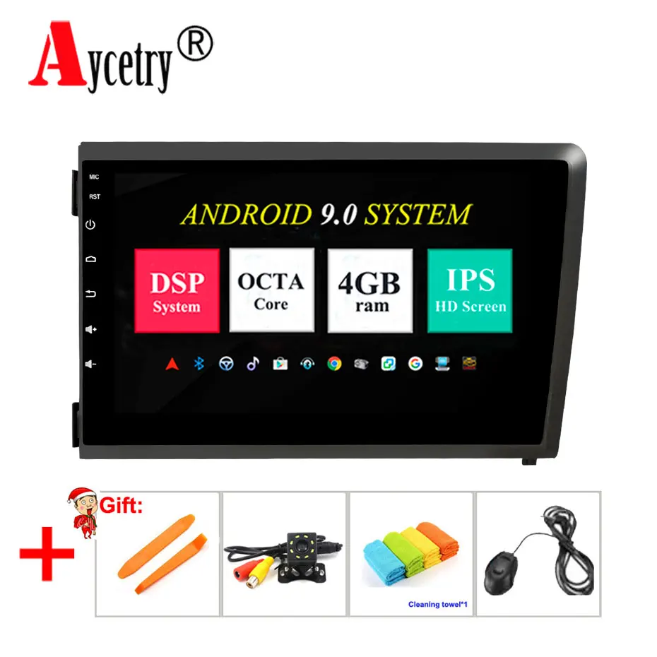

IPS DSP 8 core 4G 64G 2 Din Android 9 Car Multimedia player DVD GPS audio For VOLVO S60 V70 XC70 2000-2004 Car radio Stereo obd2