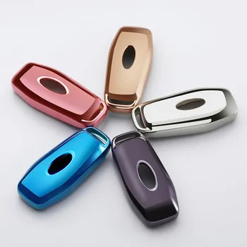 

TPU Key Case Cover Shell for 2015 2016 FORD FUSION MONDEO MUSTANG F-150 LINCOLN EDGE EXPLORER MK 4 button car styling