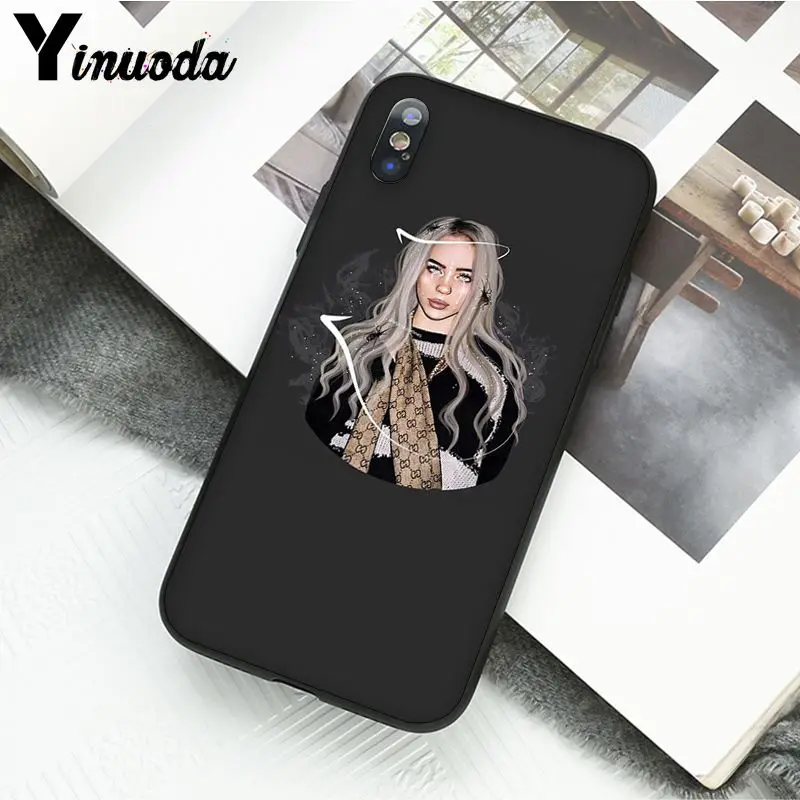 Yinuoda Billie Eilish 13 девушка чехол для телефона для iphone 11 Pro Max 6S 6plus 7 8plus X Xs MAX 5 5S XR