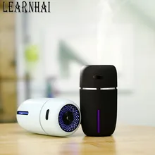 LEARNHAI, 200 мл, маленький USB Настольный Автомобильный увлажнитель воздуха для спальни, офиса, детской комнаты, супер тихий уникальный дизайн, защита от автоотключения