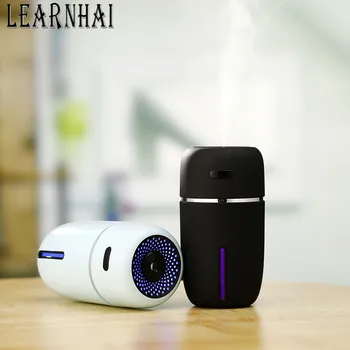 

LEARNHAI 200ML Small USB Desk Car Air Humidifier for Bedroom Office Kids Room With Super Quiet Unique Design Auto-Off Protection