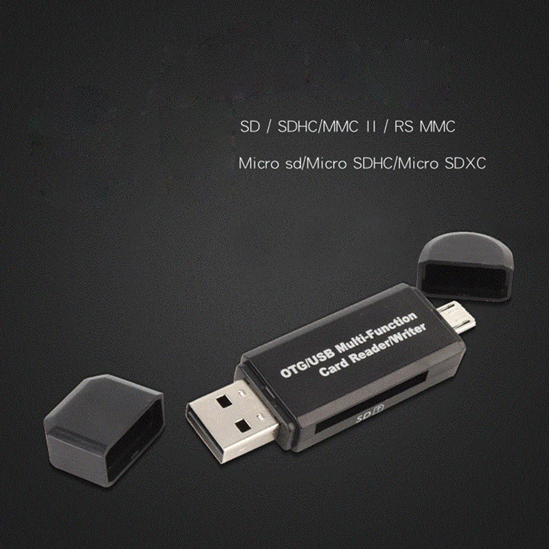 2 в 1 Micro USB адаптер 2,0 карта SD TF OTG флэш-памяти Card Reader внешний Портативный Cloner разъем адаптера для телефона ПК Mac