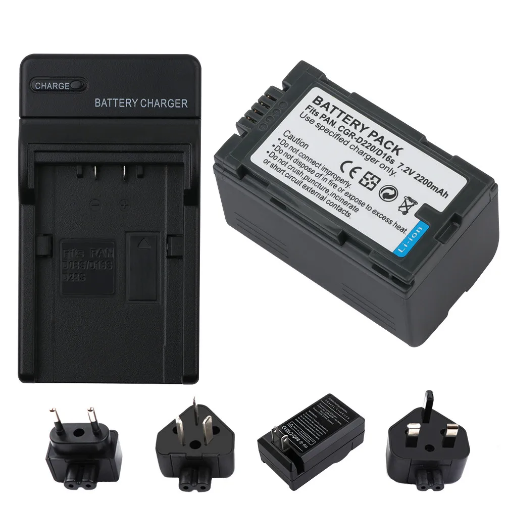 

2200mAh CGR-D220 CGR-D16S CGR D220 D16S Camera Battery For Panasonic AG-DVC7 DVC15 AG-DVX100 AG-DVX1000 NV-C2 NV-C3 NV-C5