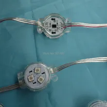 Промо-Акция! 30 мм Диаметр 20 штук/Коллона IP68 WS2811 addrssable пиксельный модульный; 0,72 Вт; DC12V вход