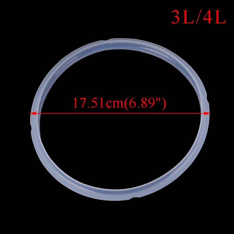 Силиконовое уплотнительное кольцо для скороварки уплотнительное кольцо 17,5-25,5 см прокладки для скороварки резиновая прокладка части - Цвет: 3L or 4L