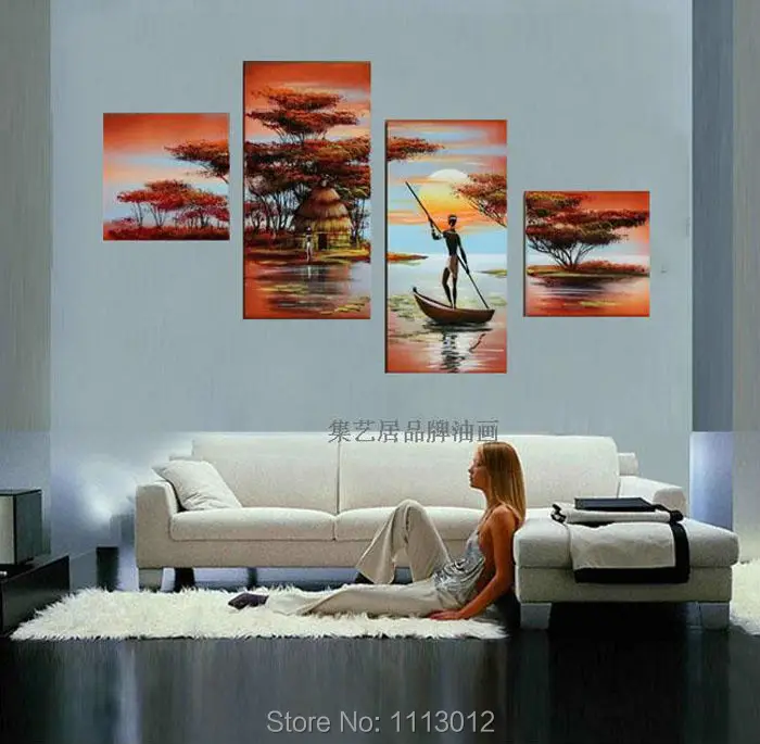 Online kaufen groÃhandel baum leinwand kunst aus china baum ...
