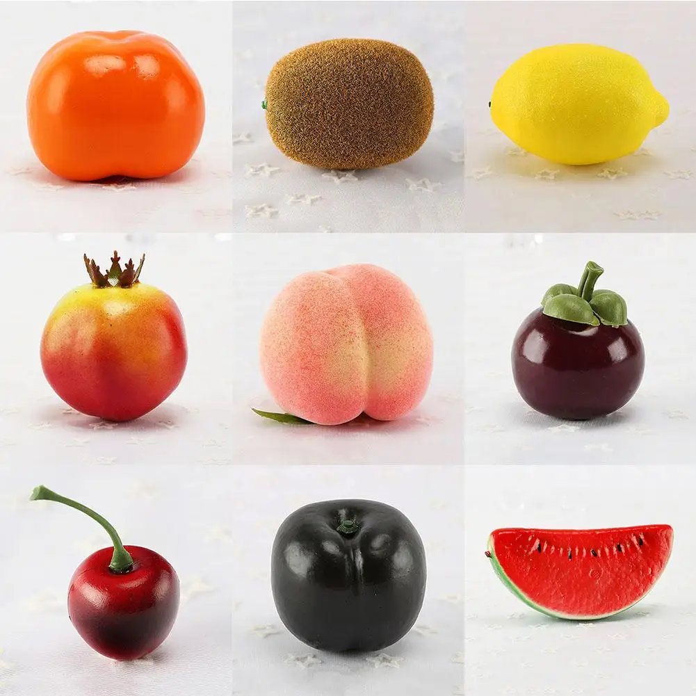 Realistic Lifelike Artificial Plastic Fruit Kitchen Fake Display Food