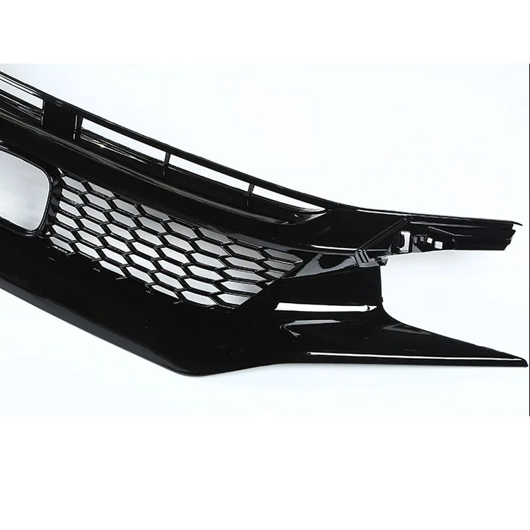 Автомобильная гоночная решетка для Honda Civic Grill 10TH- type R Sport черная решетка радиатора сотовый передний капот бампер