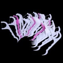 25 шт. 2 в 1 зубные нити зуб палочки s палочки межзубные щетки зубы чистый уход за полостью рта