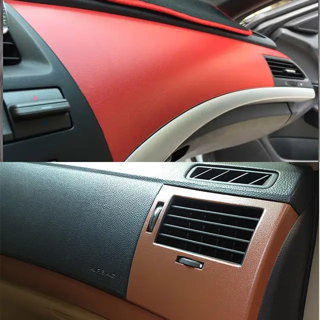 Us 170 1 10 Off Black Brown Red Beige Silver Leather Vinyl Wrap Film Car Interior And Exterior Wrap Skin Wrapping Size 1 52 30m Roll In Car