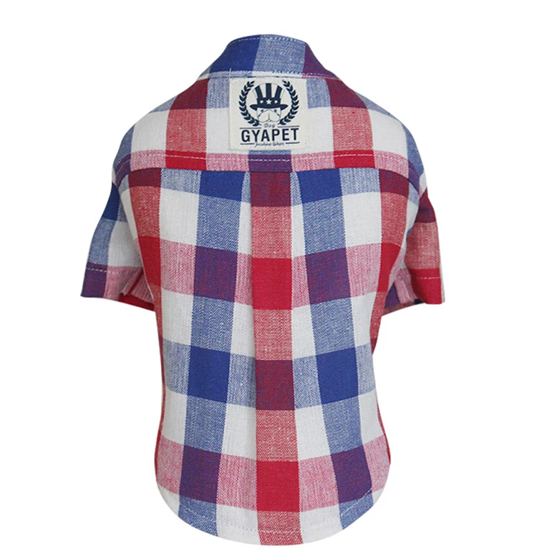 

Plaid Dog Shirts 2018 New Summer Cool Pet Dog Clothes Harness Puppy Coat Jacket Apparel Pet Custome Dog Shirt For Small Big Dogs