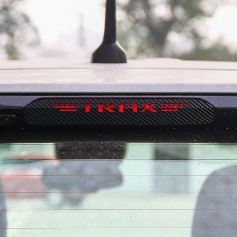

Additional Brake Light Sticker Decorative Carbon Fiber High Mount Stop Lamp Cover for Chevrolet Trax 2013 2014 2015 Car Styling