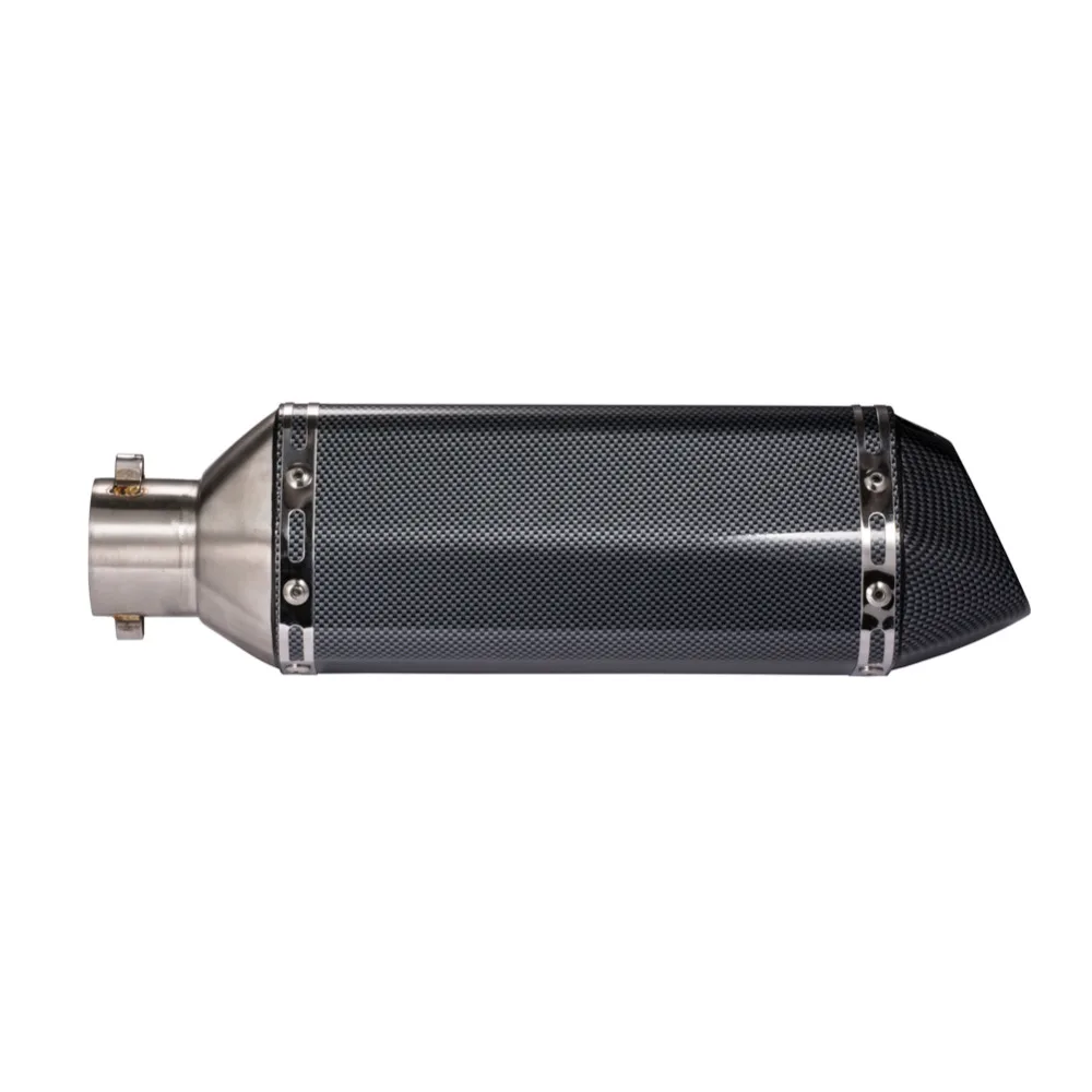 

Exhaust Header Tail Pipe Stainless Steel Exhaust Pipes Removable 51mm Diameter For Motorcycle Moto
