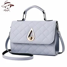 small flap Water drop lock solid mini casual fashion ladies shoulder bag women leather handbags famous brands messenger bags
