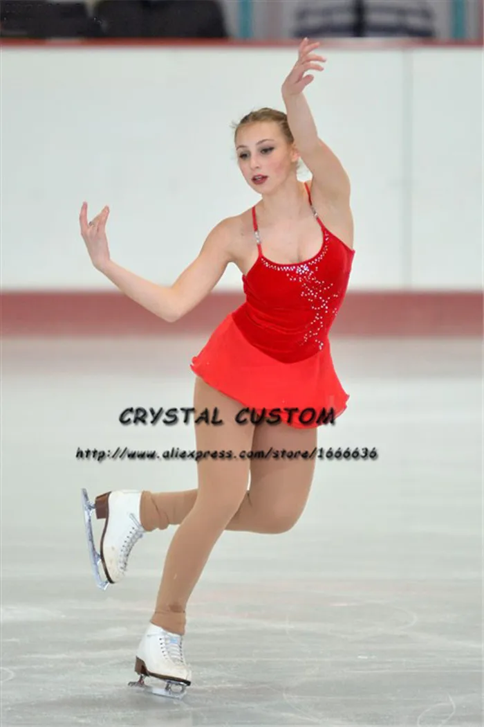 Crystal Custom Figure Skating Dress Girls New Brand Ice Skating Clothes For Competition DR4603