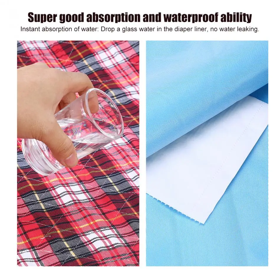 Многоразовые вкладыши для подгузников взрослых 3 цвета 45 х60 см|washable diaper adult|elderly