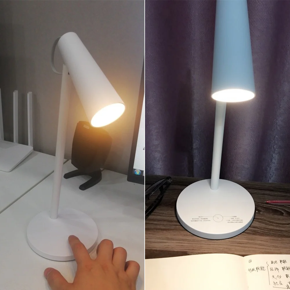 Портативная настольная лампа Xiaomi Mijia 2000 мАч с USB зарядкой 3 режима работы