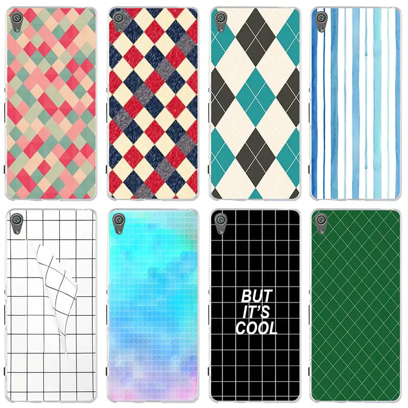 Black Strip Soft TPU Accessories Mobile Phone Case for Sony Xperia E3 E5 T3 M2 M4 M5 XA XZ Z Z1 Z2 Z3 Z4 Z5 Compact Shell | Мобильные